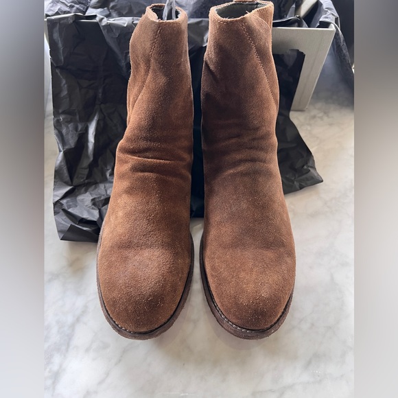 OFFICINE CREATIVE Sz 38.5 Brand New chocolate brown booties suede. - Picture 6 of 10
